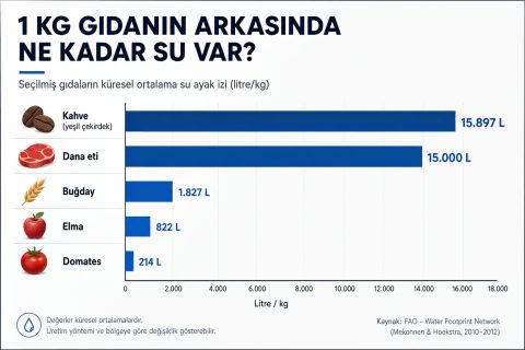 Görünmeyen Su Ayak İzi ve Gıdanın Gerçek Maliyeti