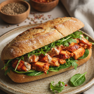 BÄKKER Doğu Büyüsü: Harissa Soslu ve Tahinli Fit Sandviç