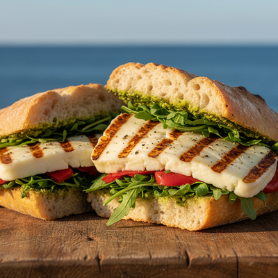 BÄKKER Akdeniz Ateşi: Izgara Hellim & Köz Biberli Sandviç