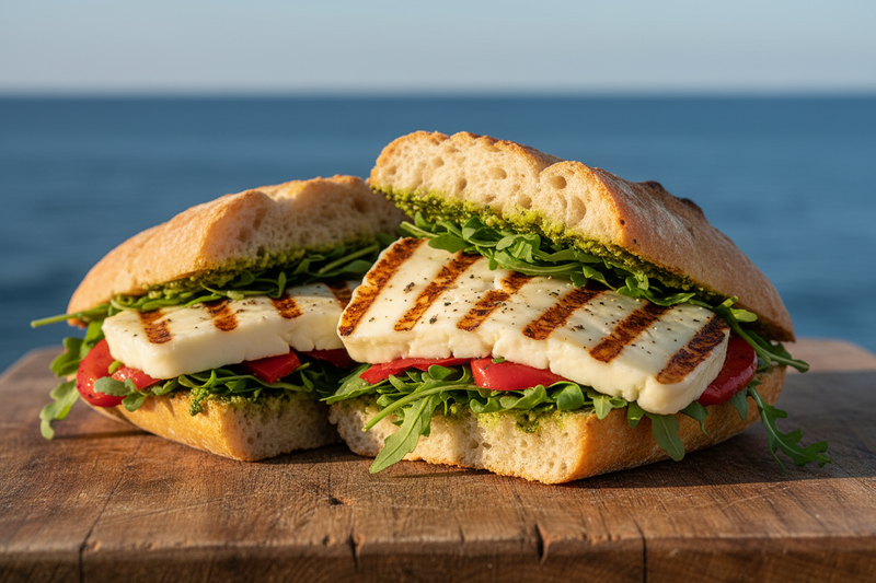 BÄKKER Akdeniz Ateşi: Izgara Hellim & Köz Biberli Sandviç