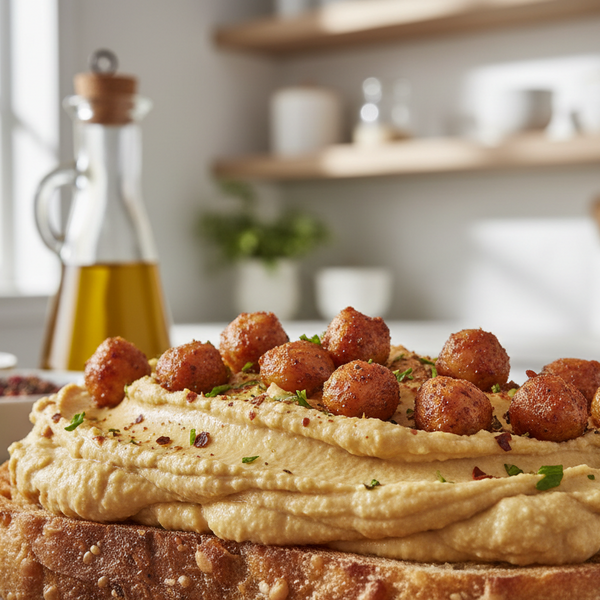 BÄKKER Bitkisel Güç: Humuslu ve Çıtır Nohutlu Açık Tost